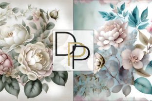 Vintage Flower Backgrounds Graphic by Digital Paper Packs · Creative ...