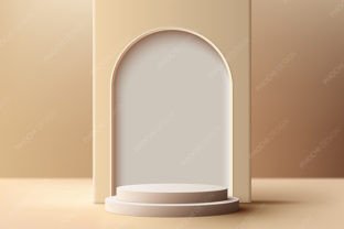 3D Modern Luxury Podium Brown Background Graphic by phochi · Creative ...