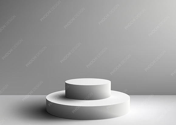 3D White Podium Product Display Mockup Graphic by phochi · Creative Fabrica