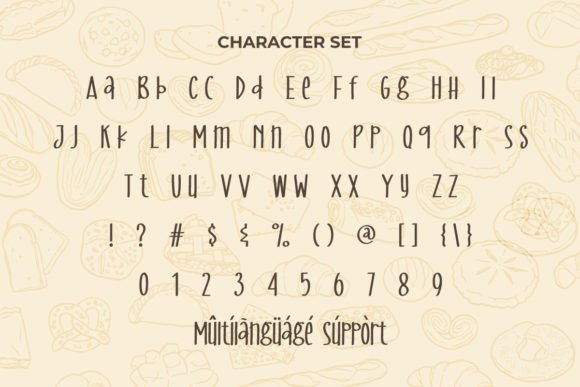 Baguette Bread Font - Preview 2