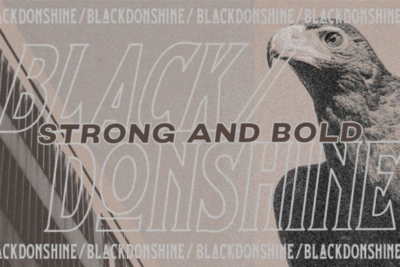 Black Donshine Font - Preview 2