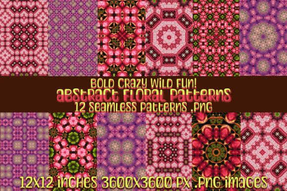 Seamless Fire Floral Patterns Graphic by Angels Digital World ...