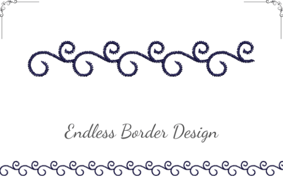 Delicate Swirly Border