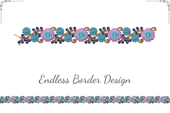 Elegant Floral Border