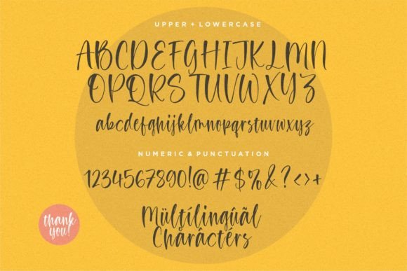 Honey and Yogurt Font PNG with transparent background - Preview 3