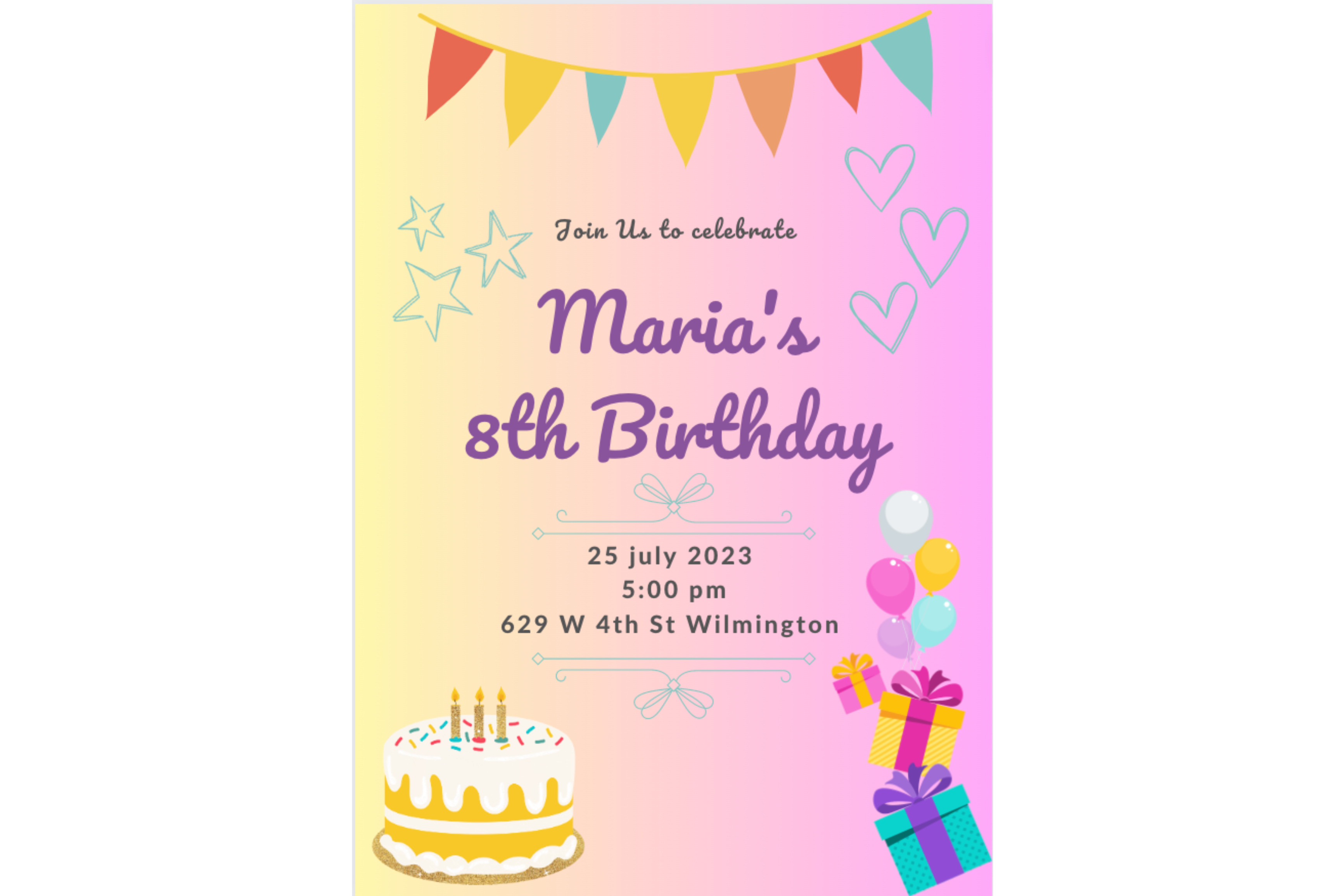 Invitation Canva Template