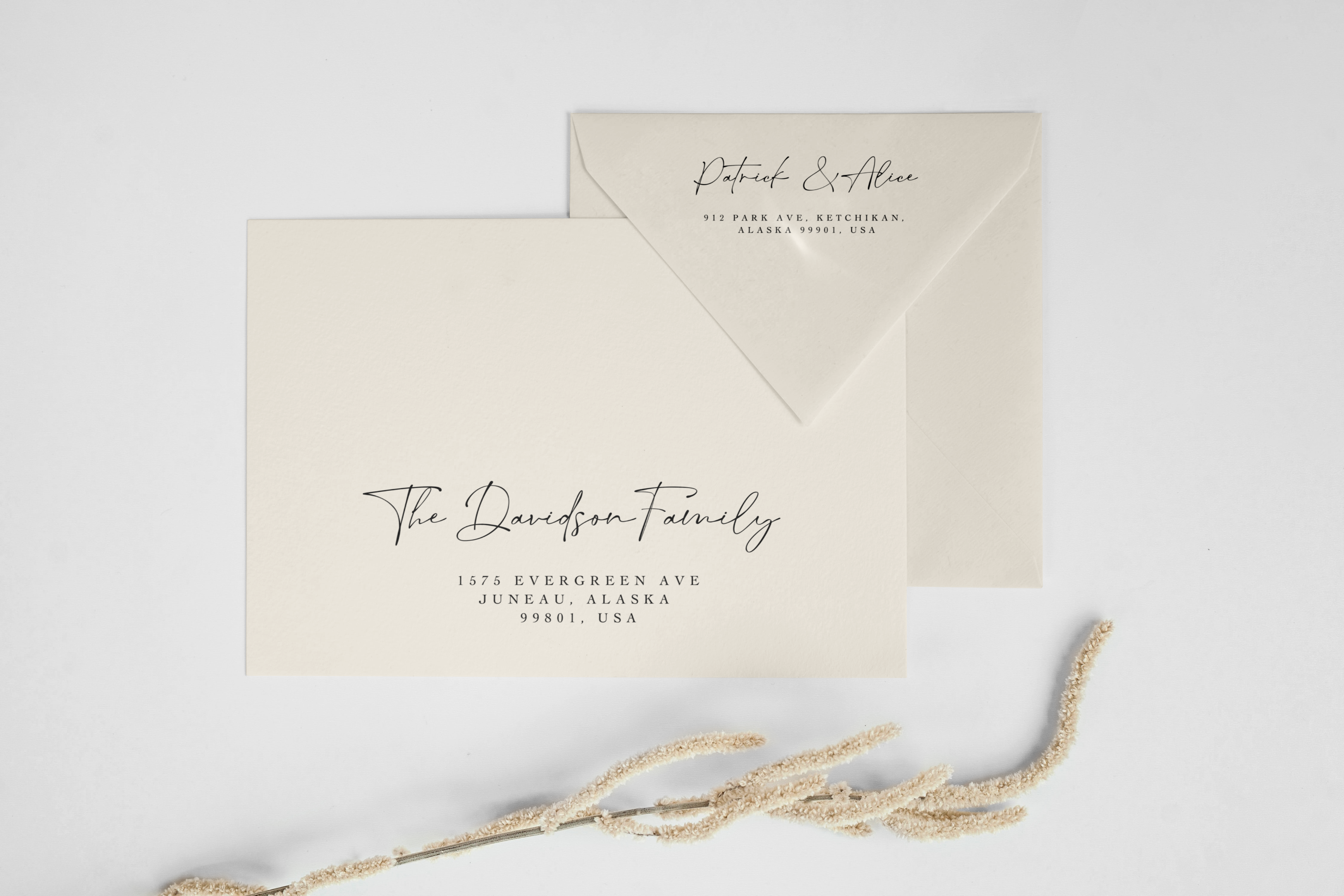 Minimalist Printable Envelope Address Graphic by Haffa Studio ...