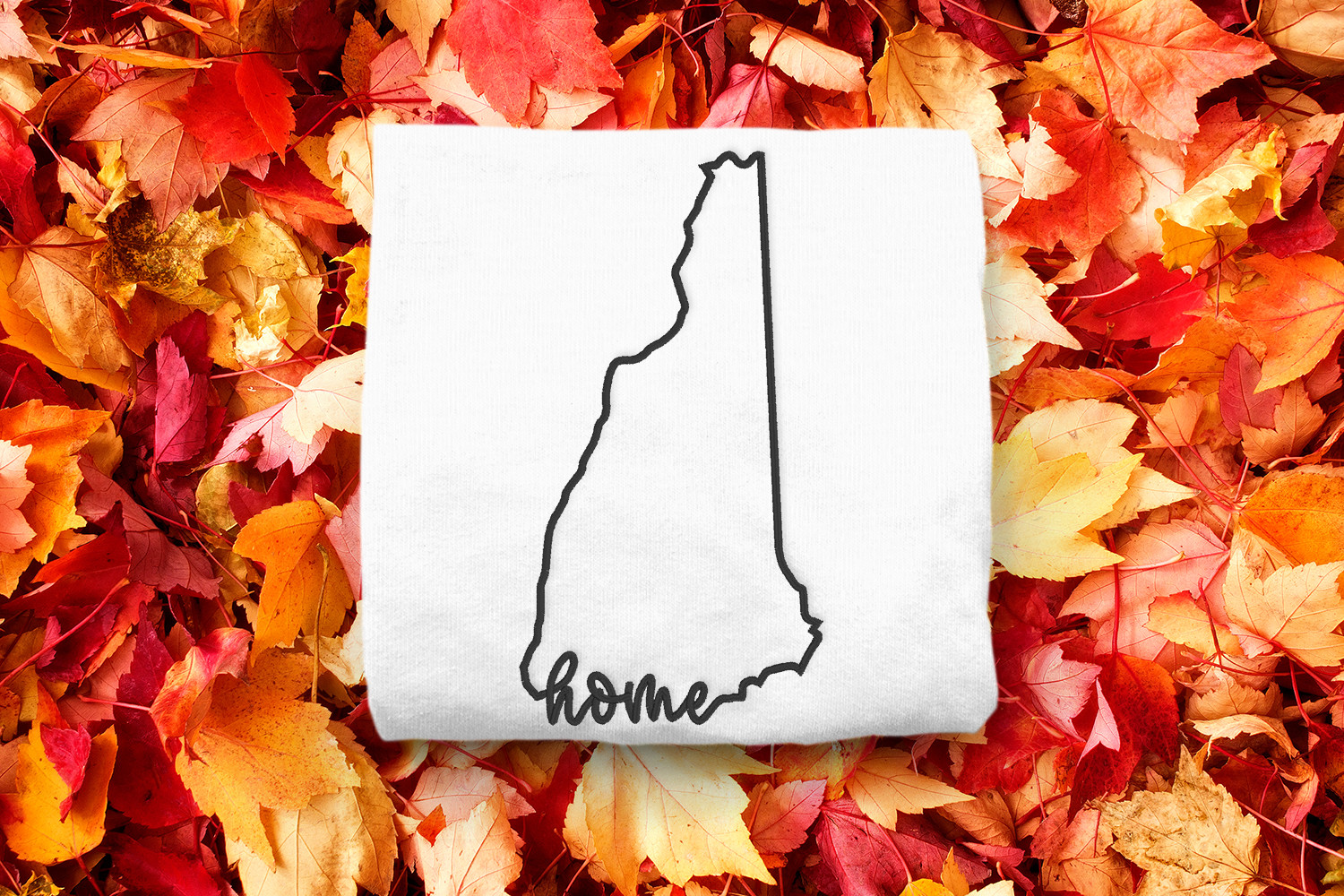 New Hampshire Home State Outline