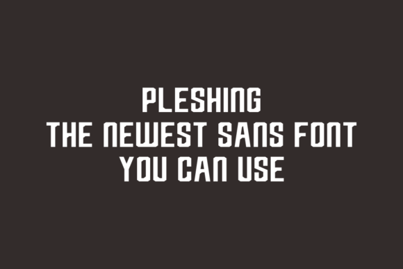 Pleshing Font PNG with transparent background - Preview 3