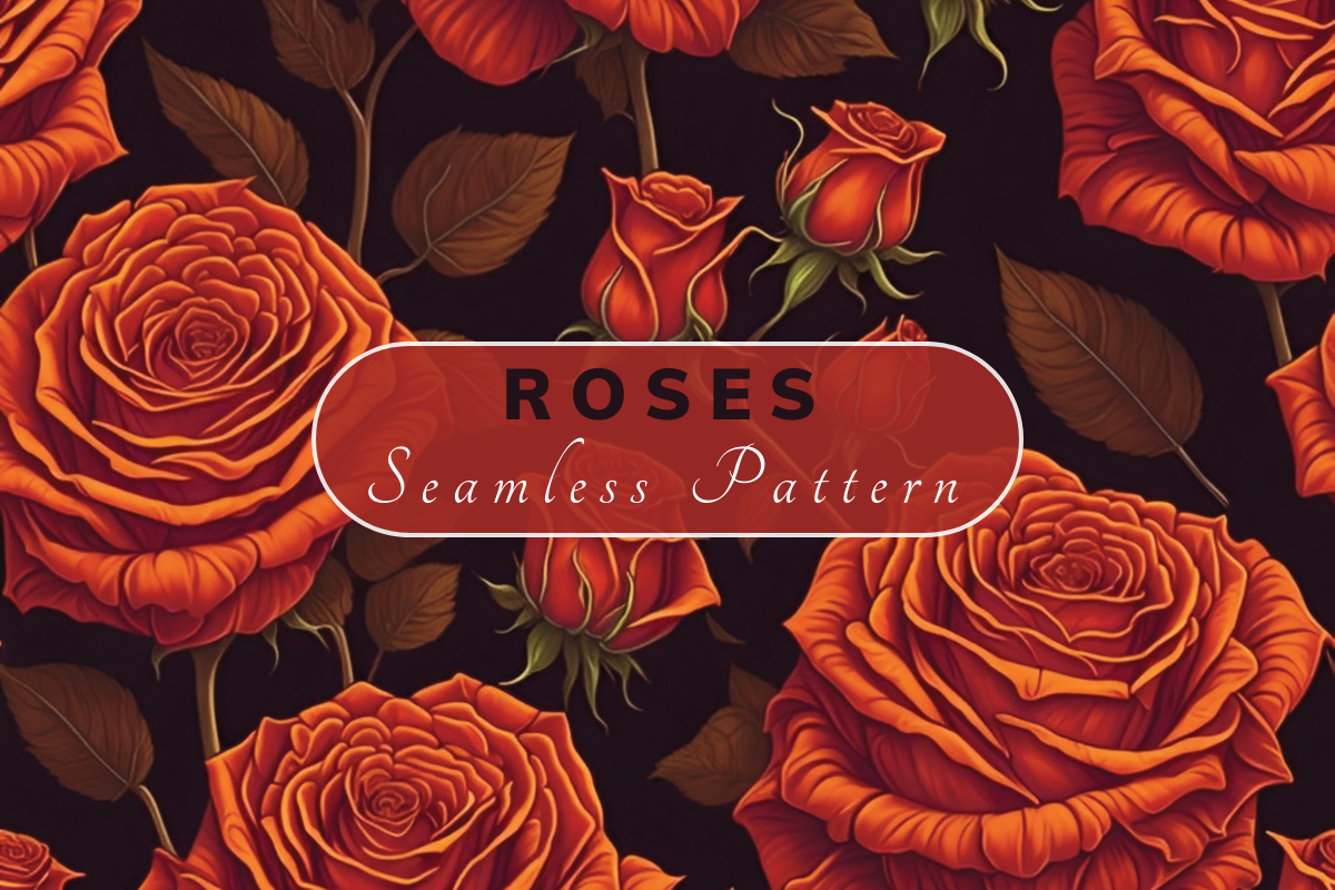 Roses Seamless Pattern Graphic by Print Magic · Creative Fabrica