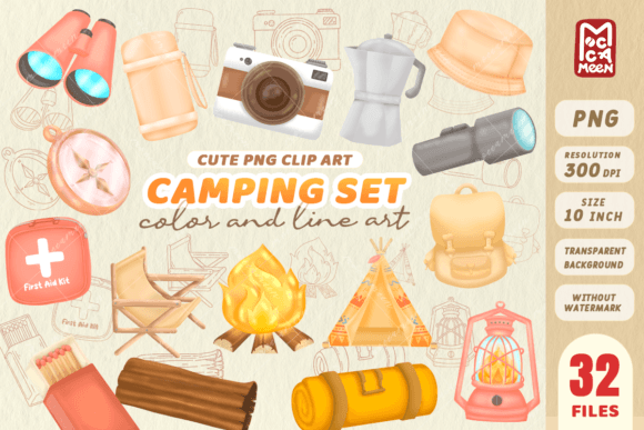 Summer Camp Collection png clip art