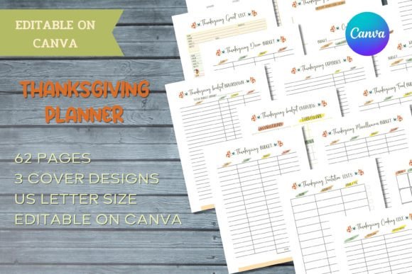 Thanksgiving Planner - Canva Template