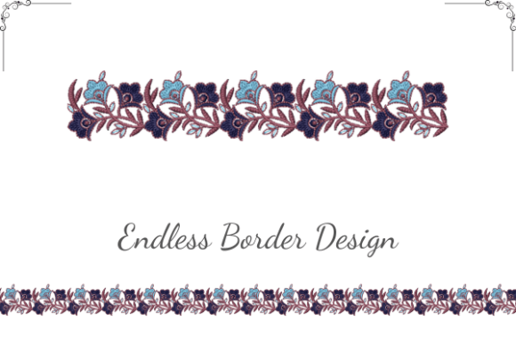 Vintage Floral Border