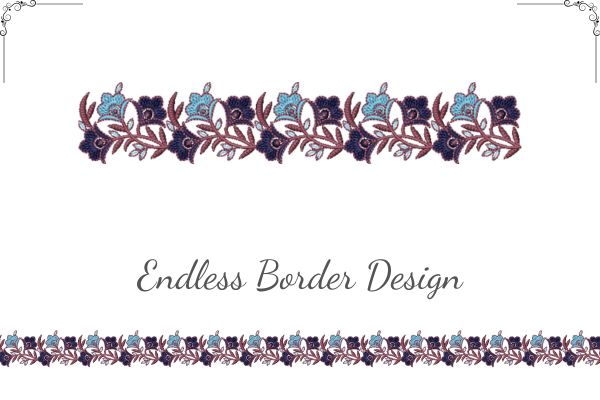 Vintage Floral Border
