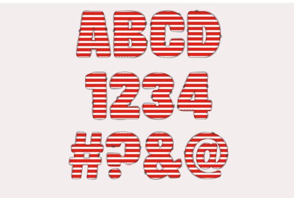 Canada Flag Font - Preview 4