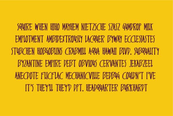 Endemic Font PNG with transparent background - Preview 1