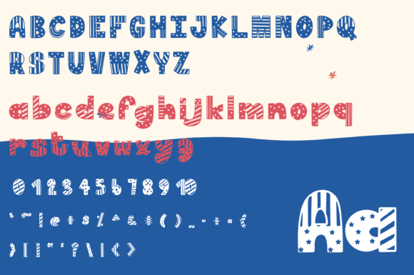 Fourth July Font - Preview 1