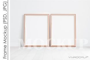 Gold Frame Mockup 4x3 ratio