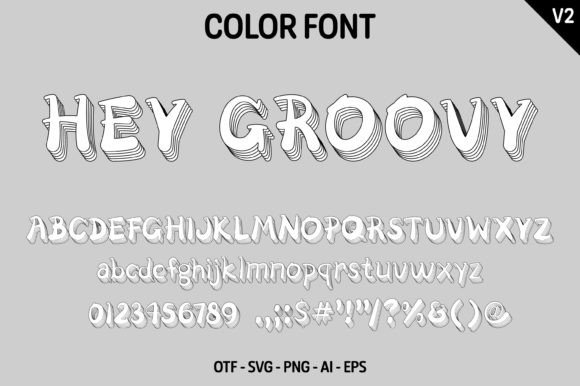 Hey Groovy V2 Font font preview - 2
