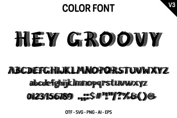 Hey Groovy V3 Font - Preview 2
