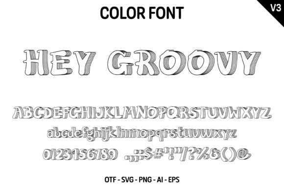 Hey Groovy V3 Font - Preview 3