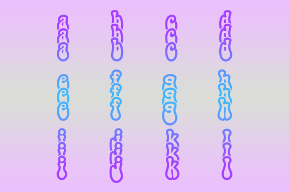 Hippi3 Font PNG with transparent background - Preview 1