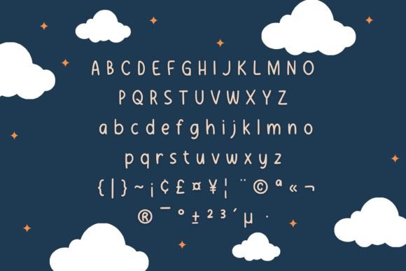 Langit Salju Font PNG with transparent background - Preview 2