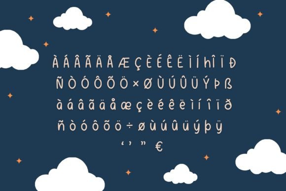 Langit Salju Font PNG with transparent background - Preview 4