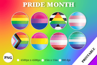 Lgbtqa Pride Circle Flag Graphic by Rahallus Ntx · Creative Fabrica