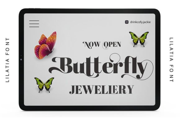 Lilatia Font PNG with transparent background - Preview 1