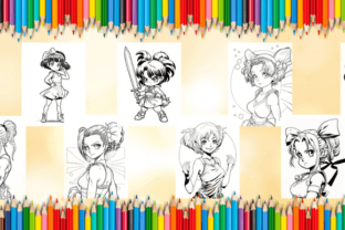 Manga Coloring Book - Vol.06 Graphic by Sahad Stavros Studio · Creative ...
