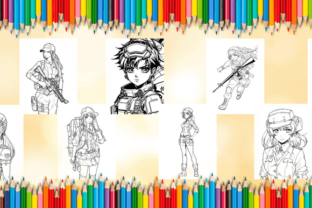 Manga Coloring Book - Vol.07 Graphic by Sahad Stavros Studio · Creative ...