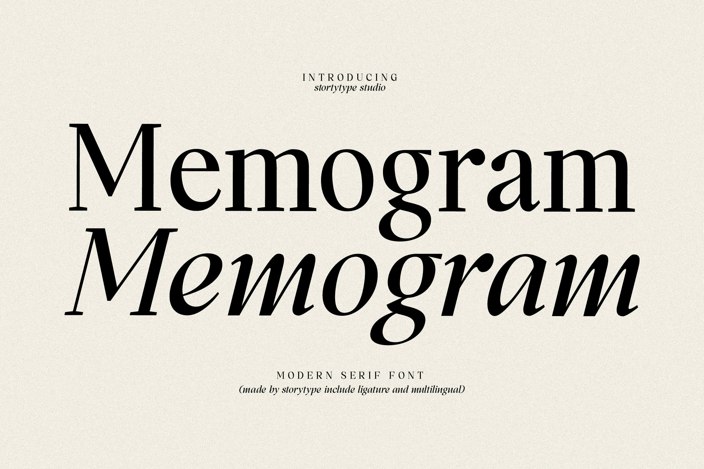 Memogram sample text preview