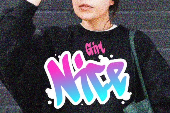 Noise Font PNG with transparent background - Preview 6
