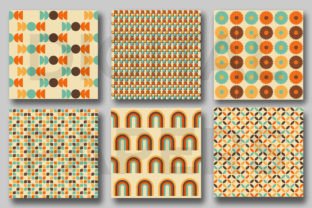 Retro Seamless Pattern Digital Papers Graphic by Creative Store ...