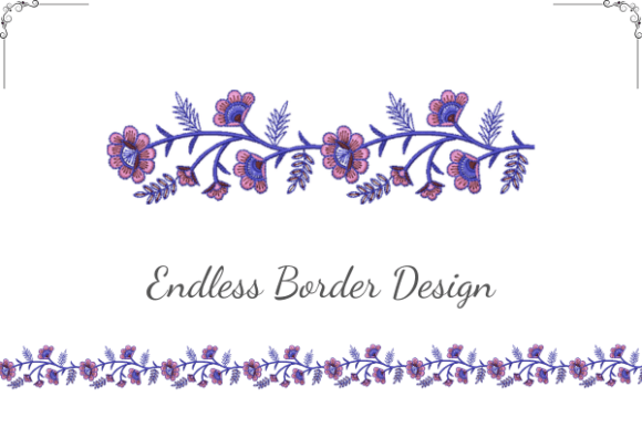 Traditional Floral Border