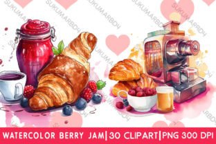 Watercolor Berry Jam Clipart Graphic by sukumarbd4 · Creative Fabrica