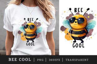 Watercolor Cute Bee Cool Sublimation