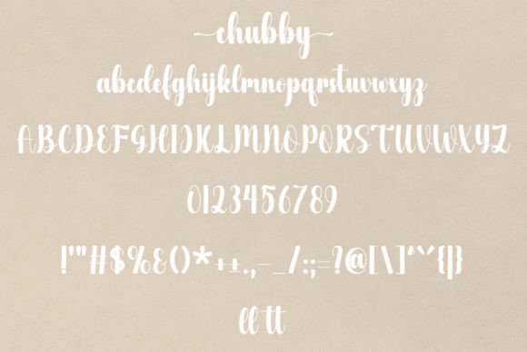 Chubby Font - Preview 5