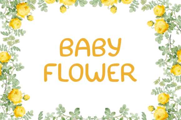 Baby Flower Font - Preview 5