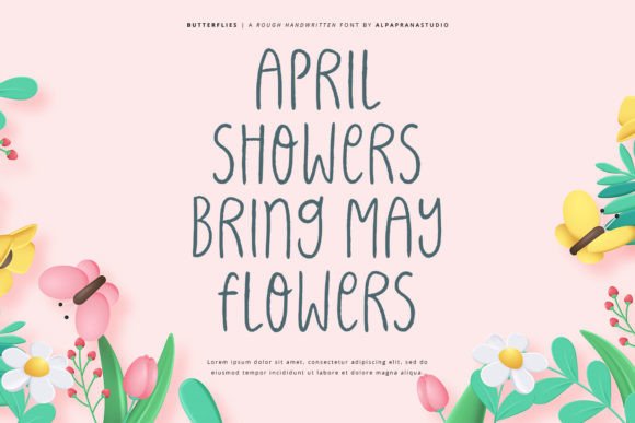 Butterflies Font - Preview 1