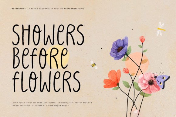 Butterflies Font - Preview 6