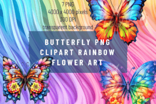 Butterfly PNG Clipart Rainbow Flower Art Graphic by imperfectirissio ...