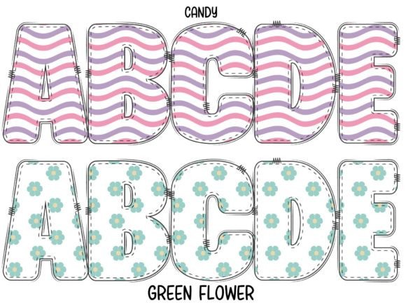 Butterfly Pattern Font - Preview 1