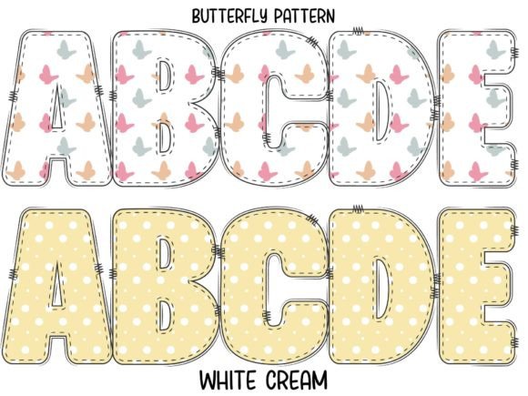 Butterfly Pattern Font - Preview 2