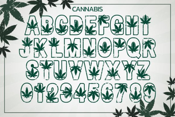 Cannabis Retro Font - Preview 4