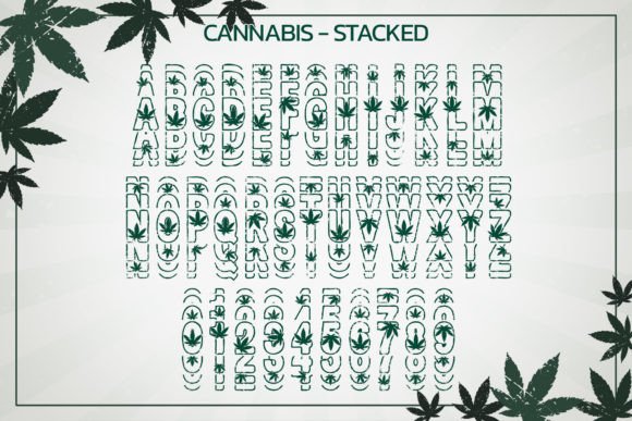 Cannabis Retro Font - Preview 6