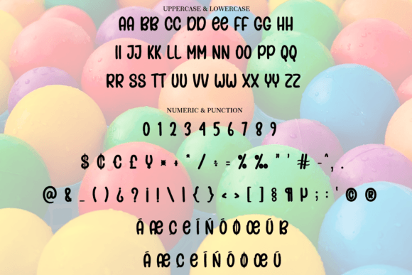 Colorful Balls Font - Preview 6