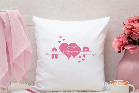 Couple Heart Font PNG with transparent background - Preview 1