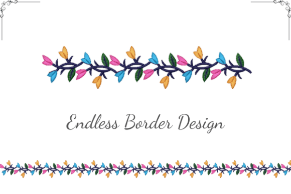 Delicate Floral Border